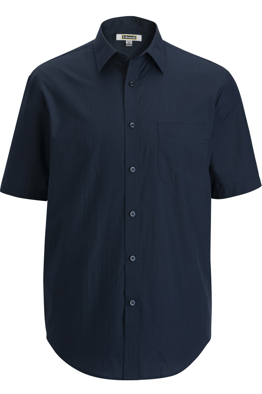 Edwards Garment Essential Broadcloth Short Sleeve Mens Shirt