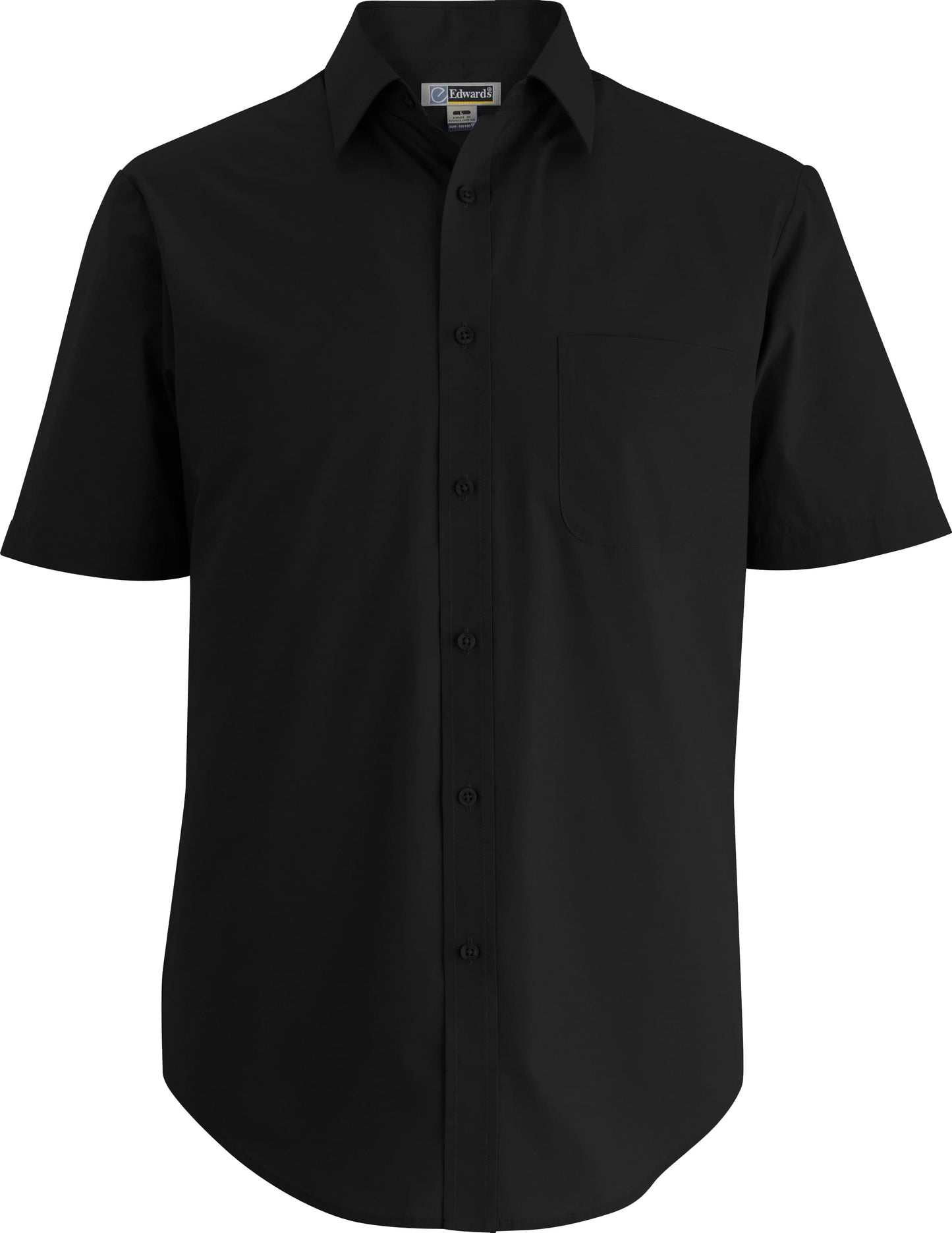 Edwards Garment Essential Broadcloth Short Sleeve Mens Shirt