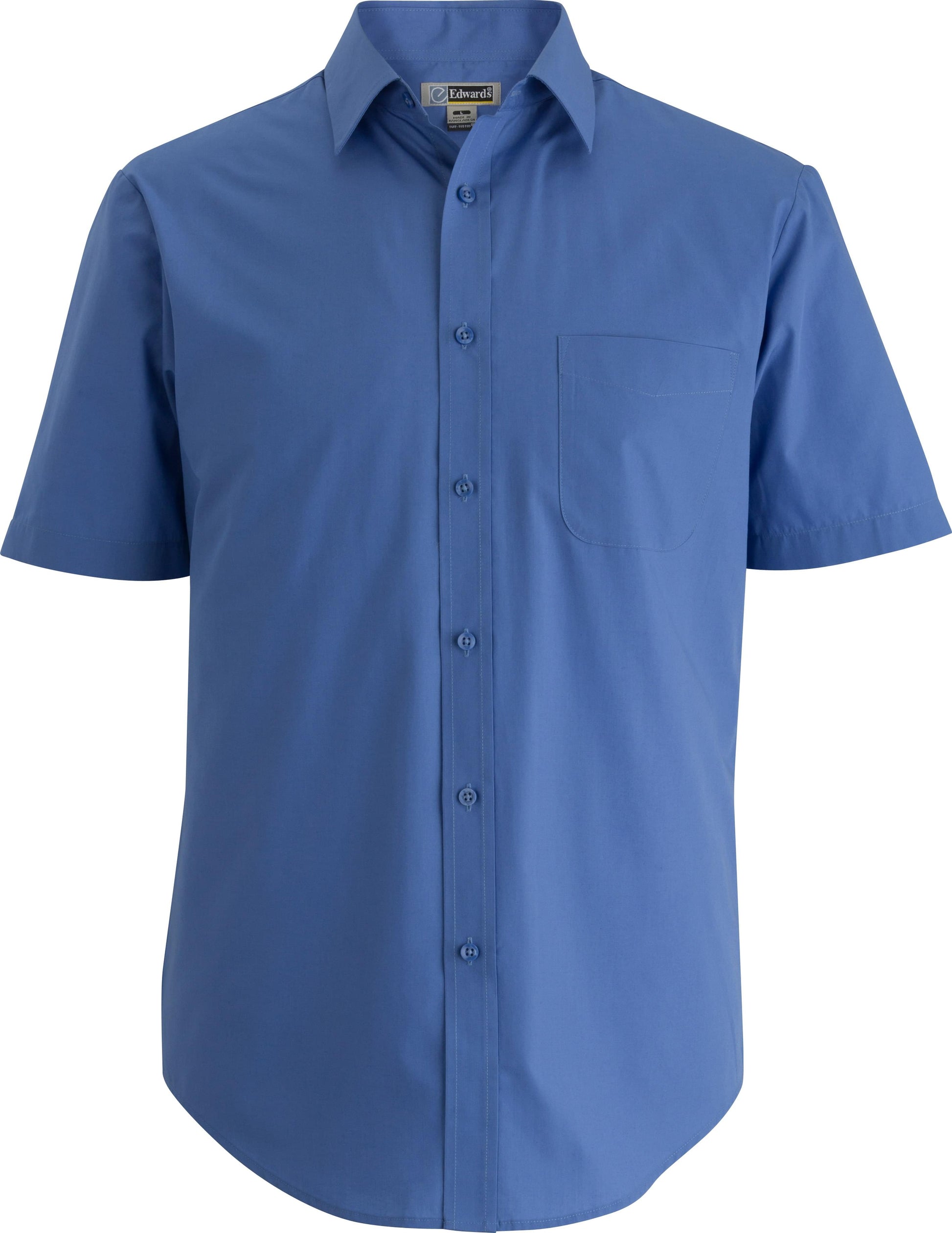 Edwards Garment Essential Broadcloth Short Sleeve Mens Shirt