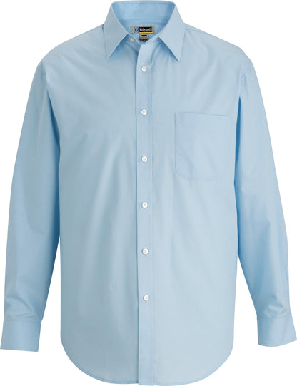 Edwards Garment Essential Broadcloth Long Sleeve Mens Shirt