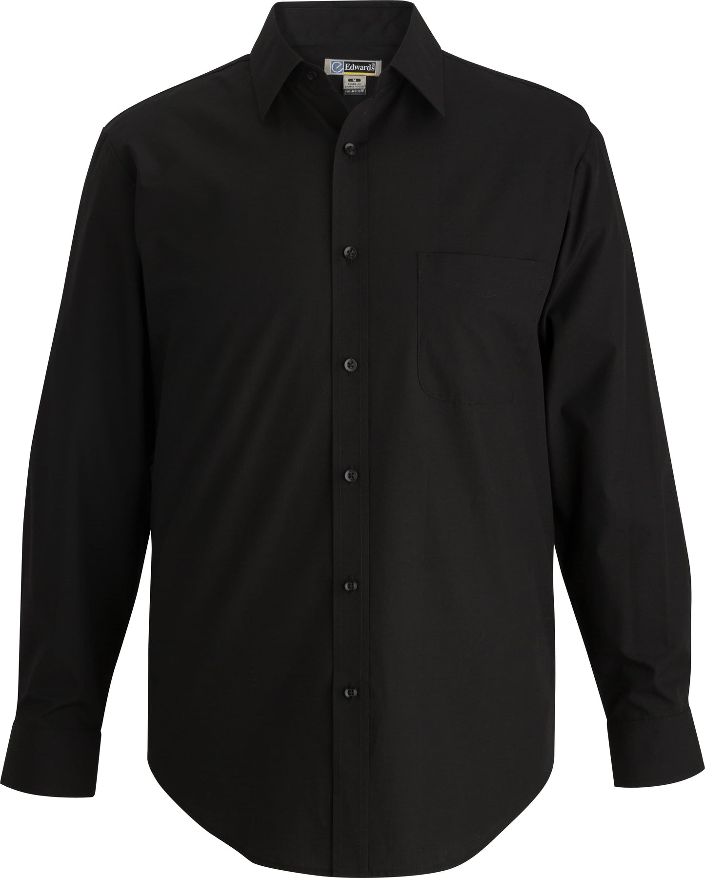 Edwards Garment Essential Broadcloth Long Sleeve Mens Shirt