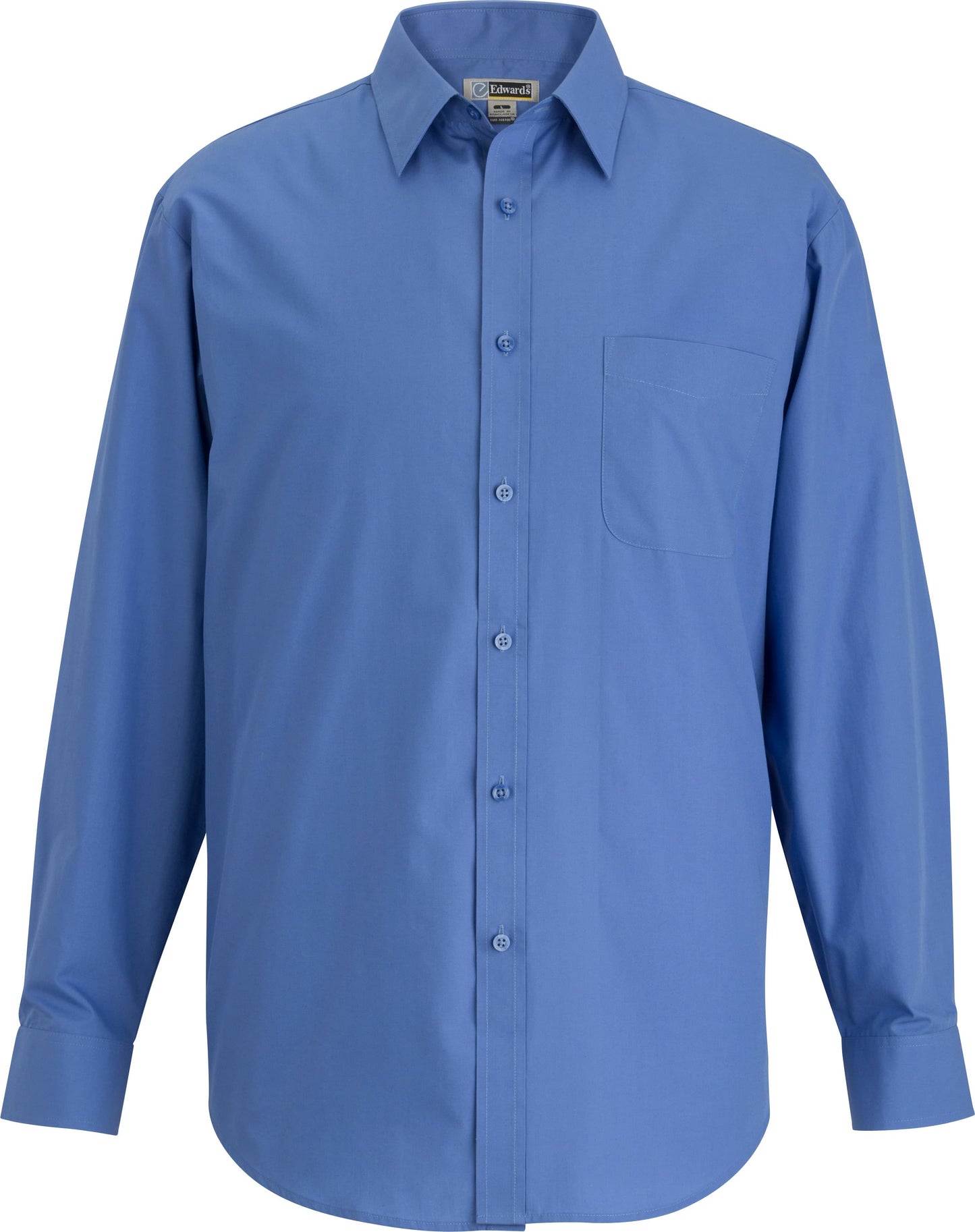 Edwards Garment Essential Broadcloth Long Sleeve Mens Shirt