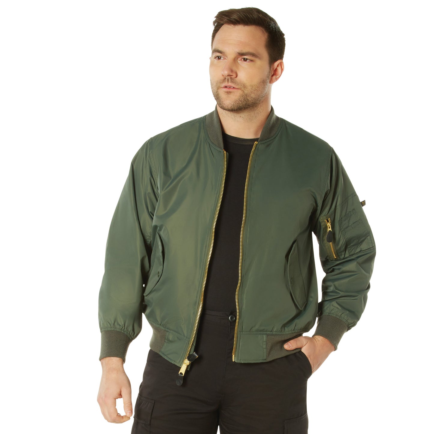 Rothco Lightweight Enhanced Nylon MA-1 Flight Jacket