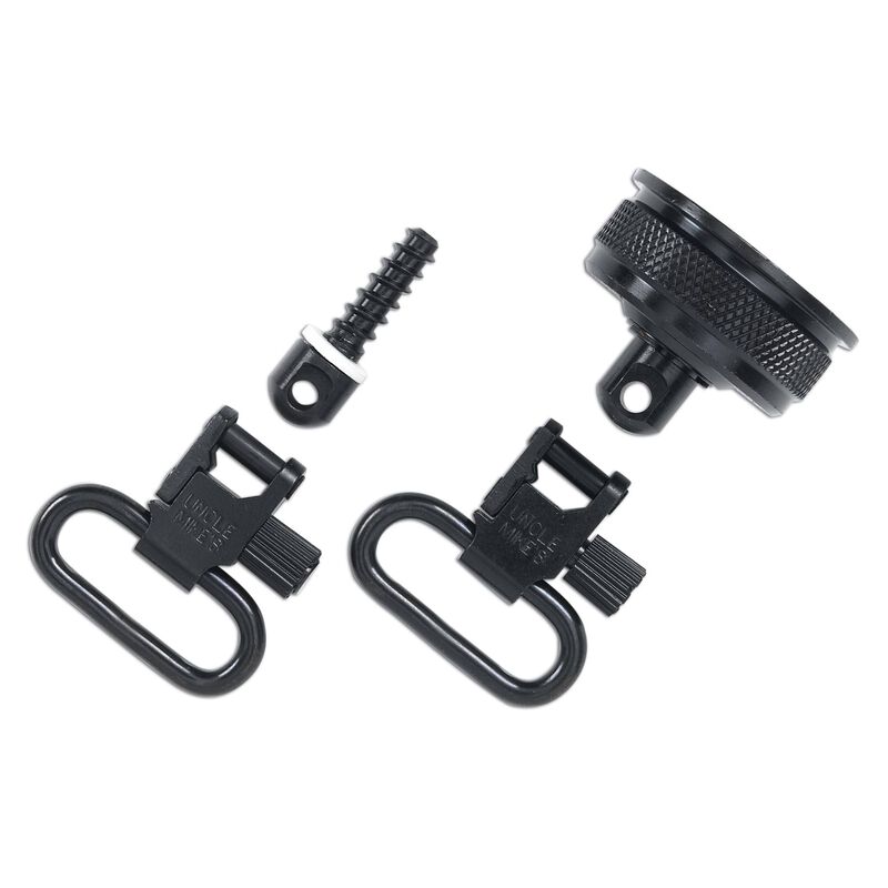Uncle Mike's QD 115 RGS – Kit Girelle Per Cinghia A Vite In Legno, 1-1/10,2 Cm Anello, Blued, Stile Bolt Action