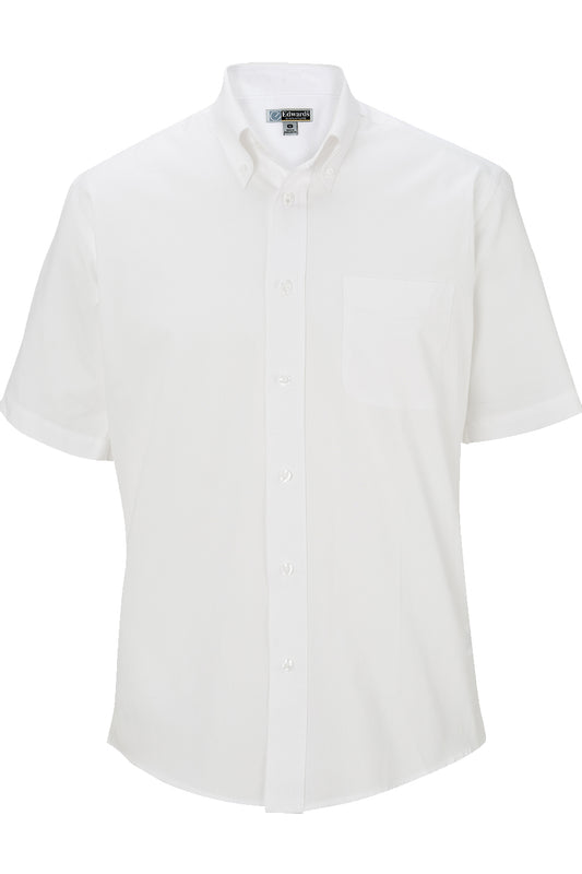 Edwards Garment Pinpoint Oxford Short Sleeve Mens Shirt
