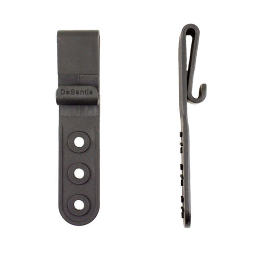 DeSantis GunHide 1 LARGE J-CLIPS (3-HOLE), Black with Ambidextrous Fit