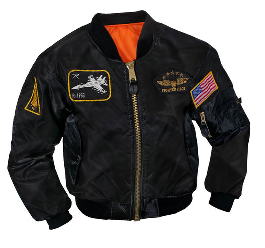 Rothco Kids Flight Jacket with Patches