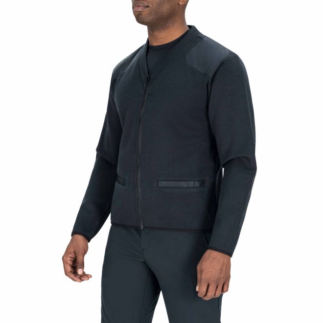 Blauer Fleece-Lined Zip Front Sweater