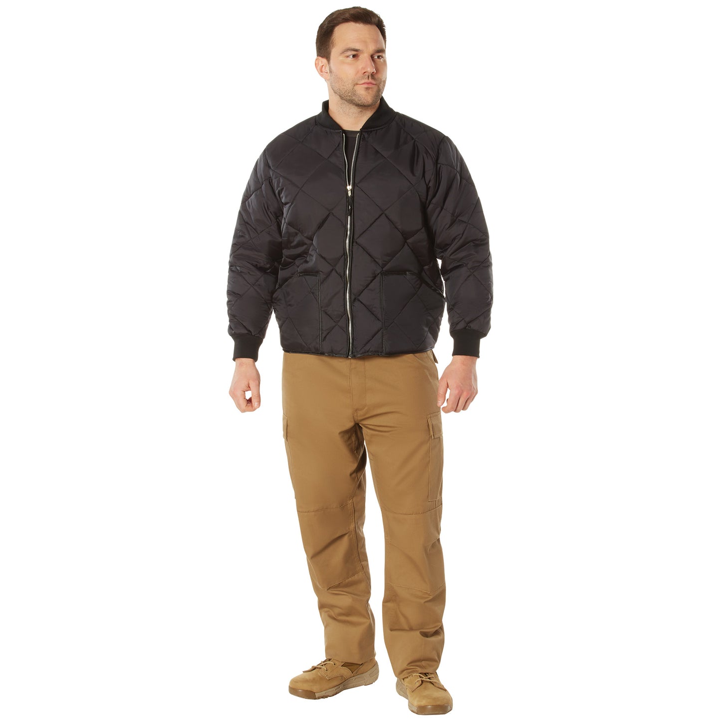 Rothco Diamond Quilted Nylon Flight Jacket