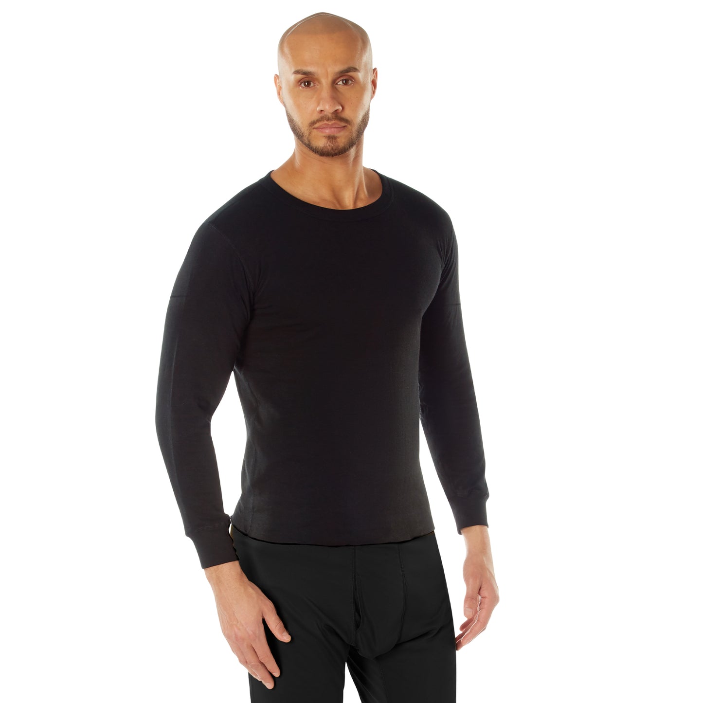 Rothco Midweight Thermal Knit Top - Black