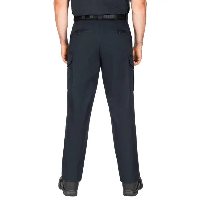 Blauer Side-Pocket Polyester Pants, Black