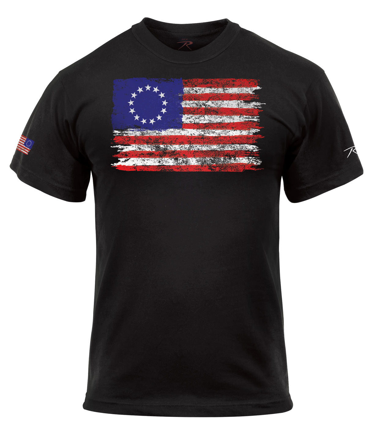 Rothco Colonial Betsy Ross Flag T-Shirt - Black