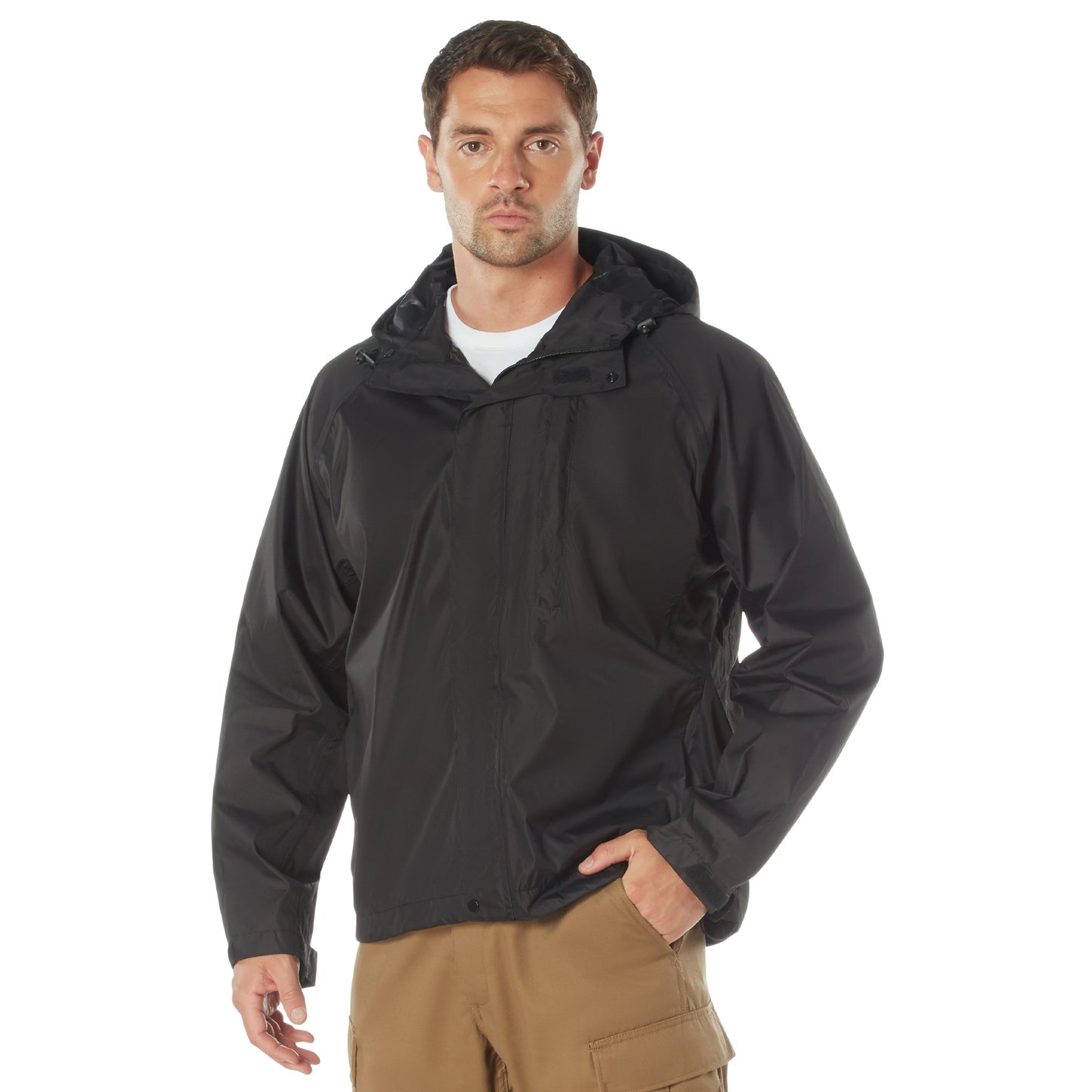 Rothco Packable Rain Jacket - Black