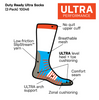 5.11 DUTY READY ULTRA CREW SOCKS (2-PACK)