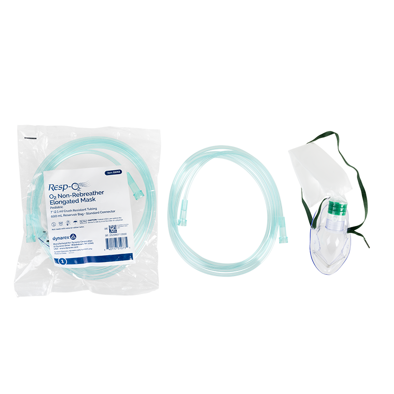Dynarex Child Non-Rebreather Oxygen Mask - Case of 50