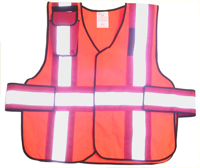 343 Fire V12-P Premium High Contrast Vest 5-Point Break-Away Vest with 4" Striping