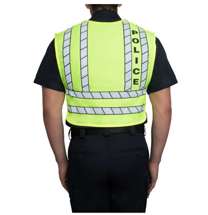 Blauer Zip-Front Breakaway Safety Vest - Police Logo