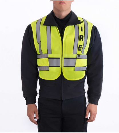 Blauer Zip-Front Breakaway Safety Vest - Fire Logo