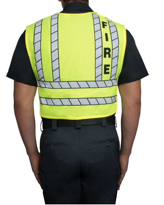 Blauer Zip-Front Breakaway Safety Vest - Fire Logo