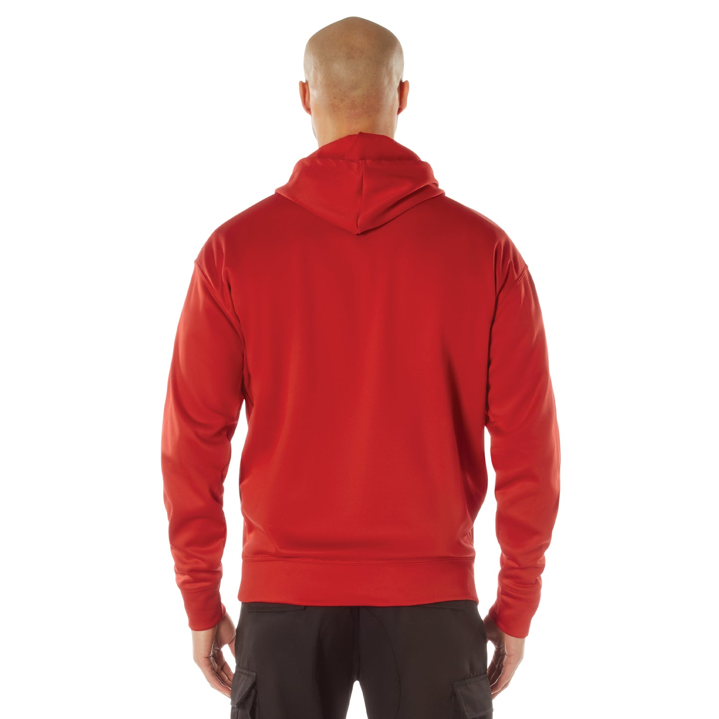 Rothco USMC Eagle, Globe, and Anchor Pullover Hooded Sweatshirt - Red