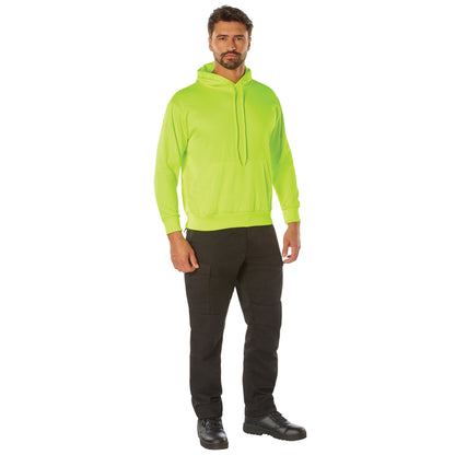 Rothco High-Vis Performance Hooded Sweatshirt - Safety Green