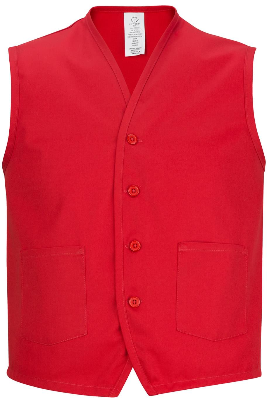 Edwards Garment Apron Vest With Waist Pockets