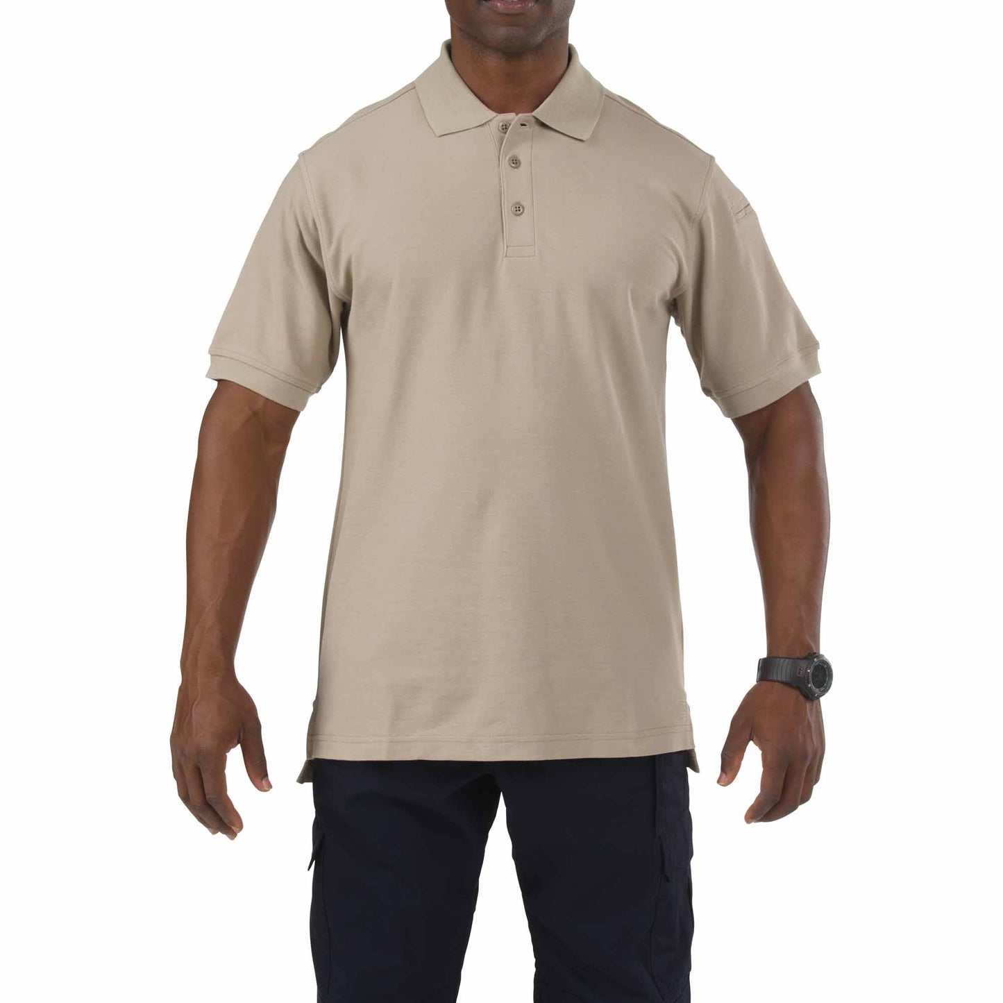 5.11 Utility Short Sleeve Polo - Silver Tan