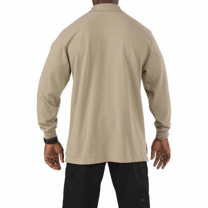 5.11 Professional Long Sleeve Polo - Silver Tan