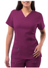 Adar Pro Women's Elevated Solid Scrub Top