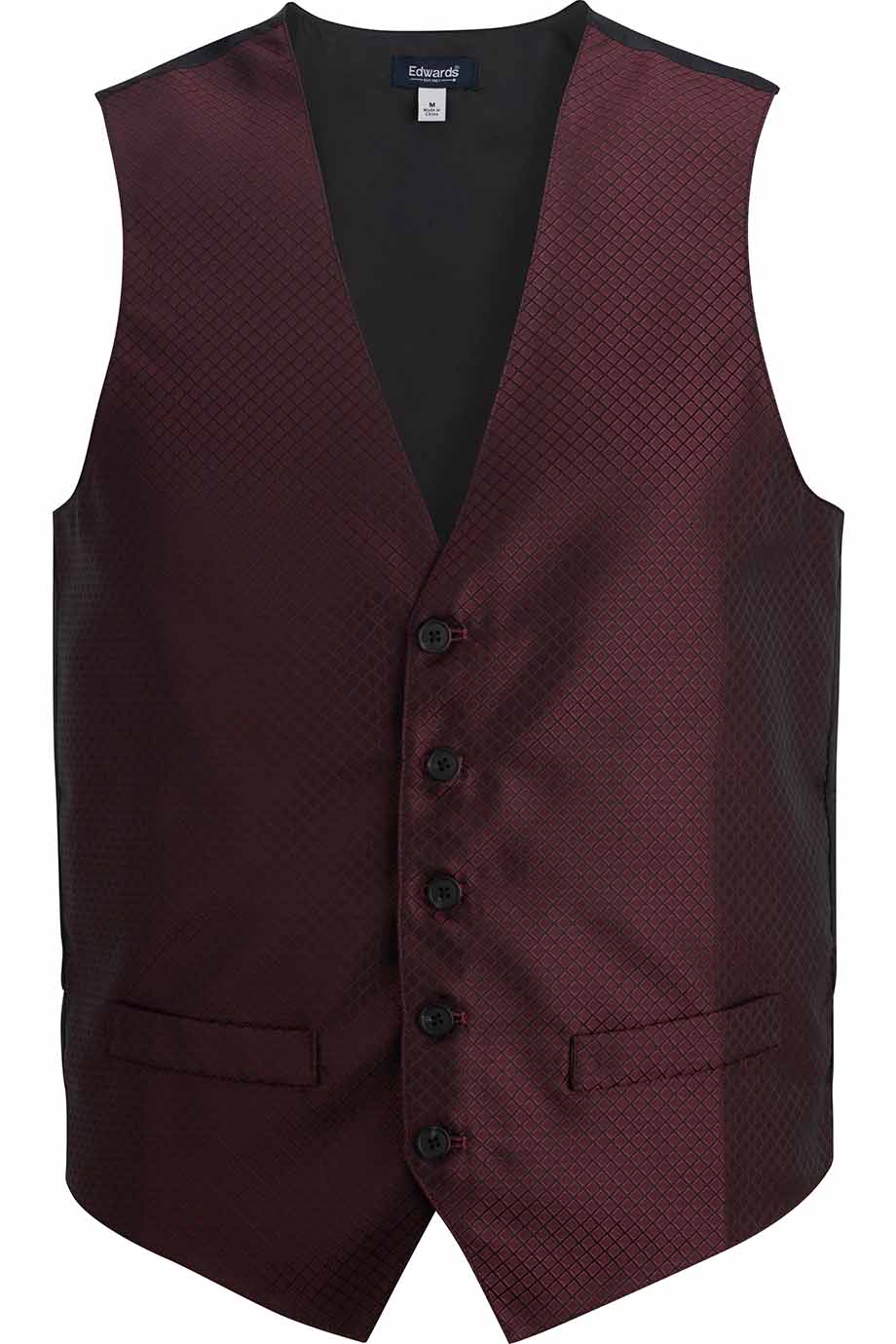 Edwards Garment Brocade Mens Vest