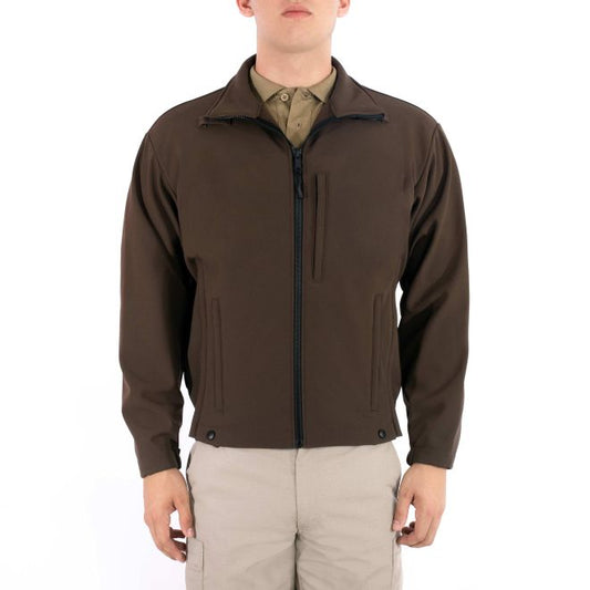Blauer Softshell Fleece Jacket - Brown