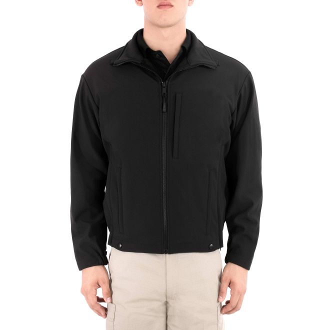 Blauer Softshell Fleece Jacket - Black