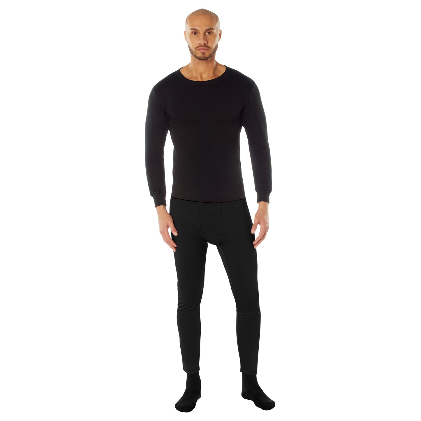Rothco Midweight Thermal Knit Top - Black