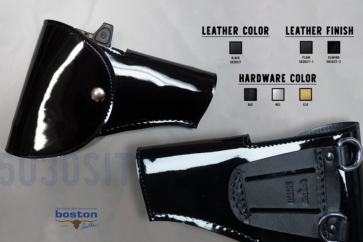 Boston Leather 5030 – Honor Guard Flap Leather Holster Black