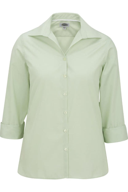 Edwards Garment Lightweight Poplin Three Quarter Sleeve Ladies Shirt