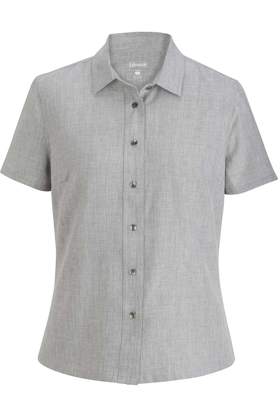 Edwards Garment Melange Ultra-Light Chambray Shirt