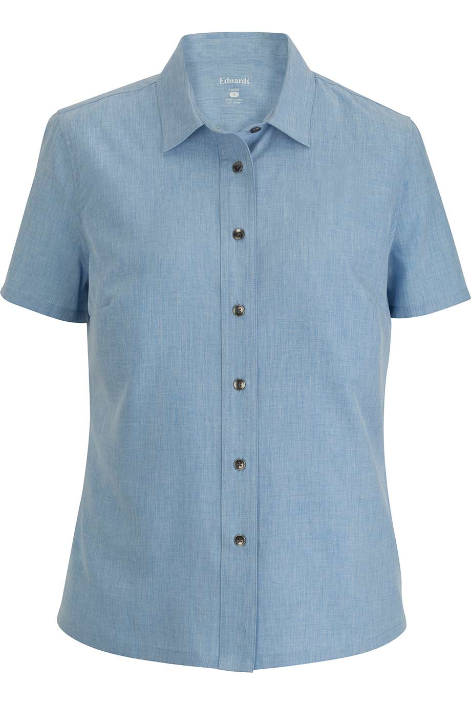 Edwards Garment Melange Ultra-Light Chambray Shirt