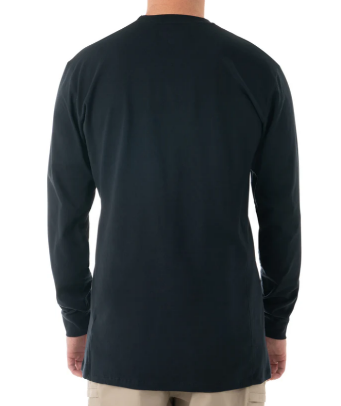 First Tactical Men's Tactix Cotton Long Sleeve T-Shirt with Chest Pocket