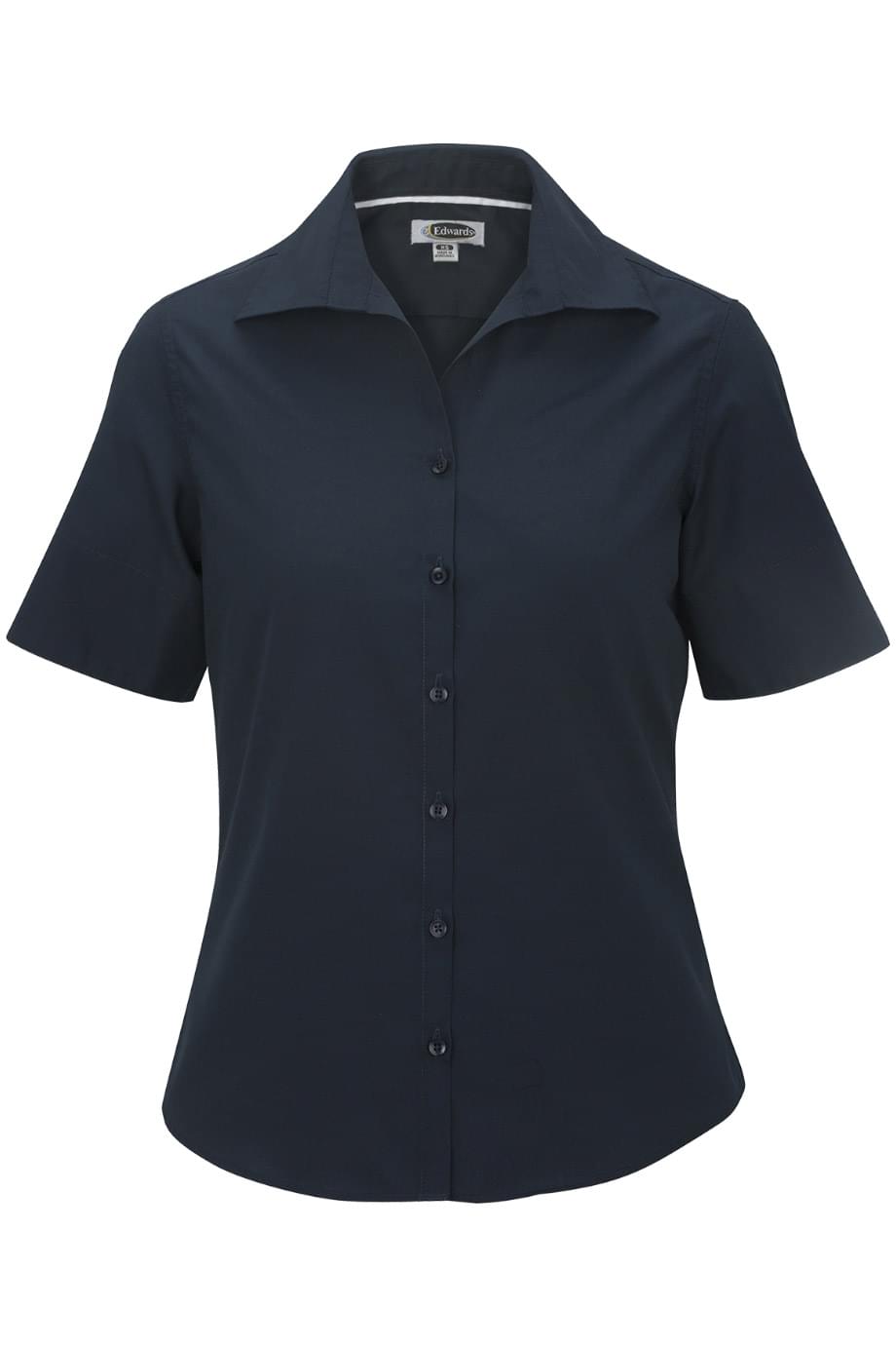Edwards Garment Lightweight Poplin Short Sleeve Ladies Shirt