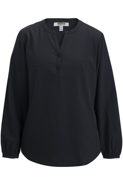 Edwards Garment Open V-Neck Ladies Blouse