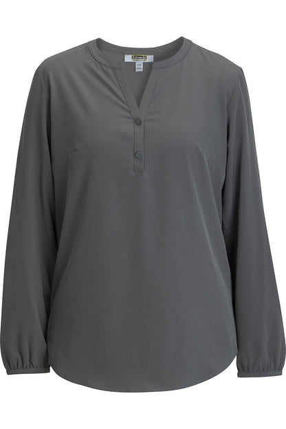 Edwards Garment Open V-Neck Ladies Blouse