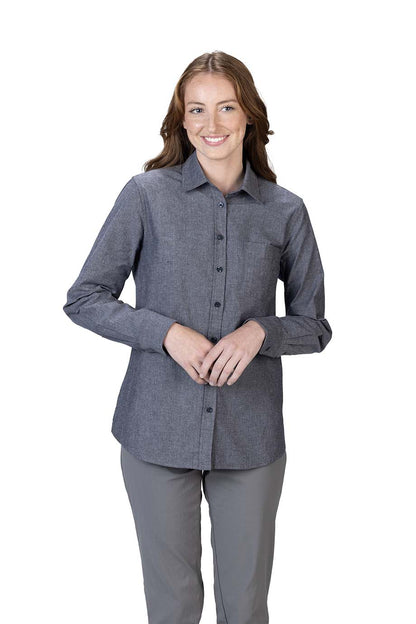 Edwards Garment Ladies' Heritage Chambray Long Sleeve Shirt