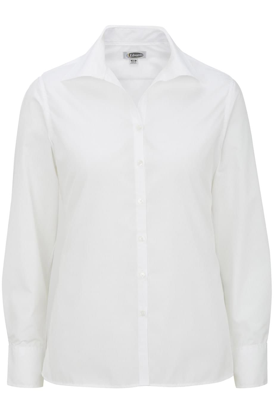 Edwards Garment Lightweight Poplin Long Sleeve Ladies Shirt