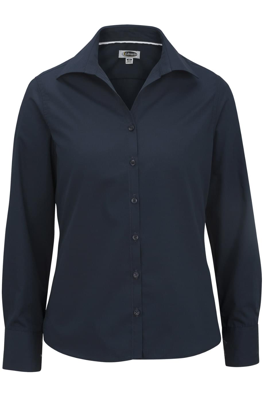 Edwards Garment Lightweight Poplin Long Sleeve Ladies Shirt