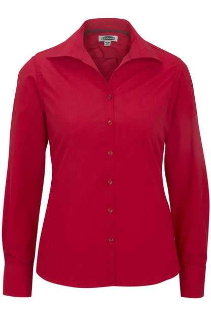 Edwards Garment Lightweight Poplin Long Sleeve Ladies Shirt
