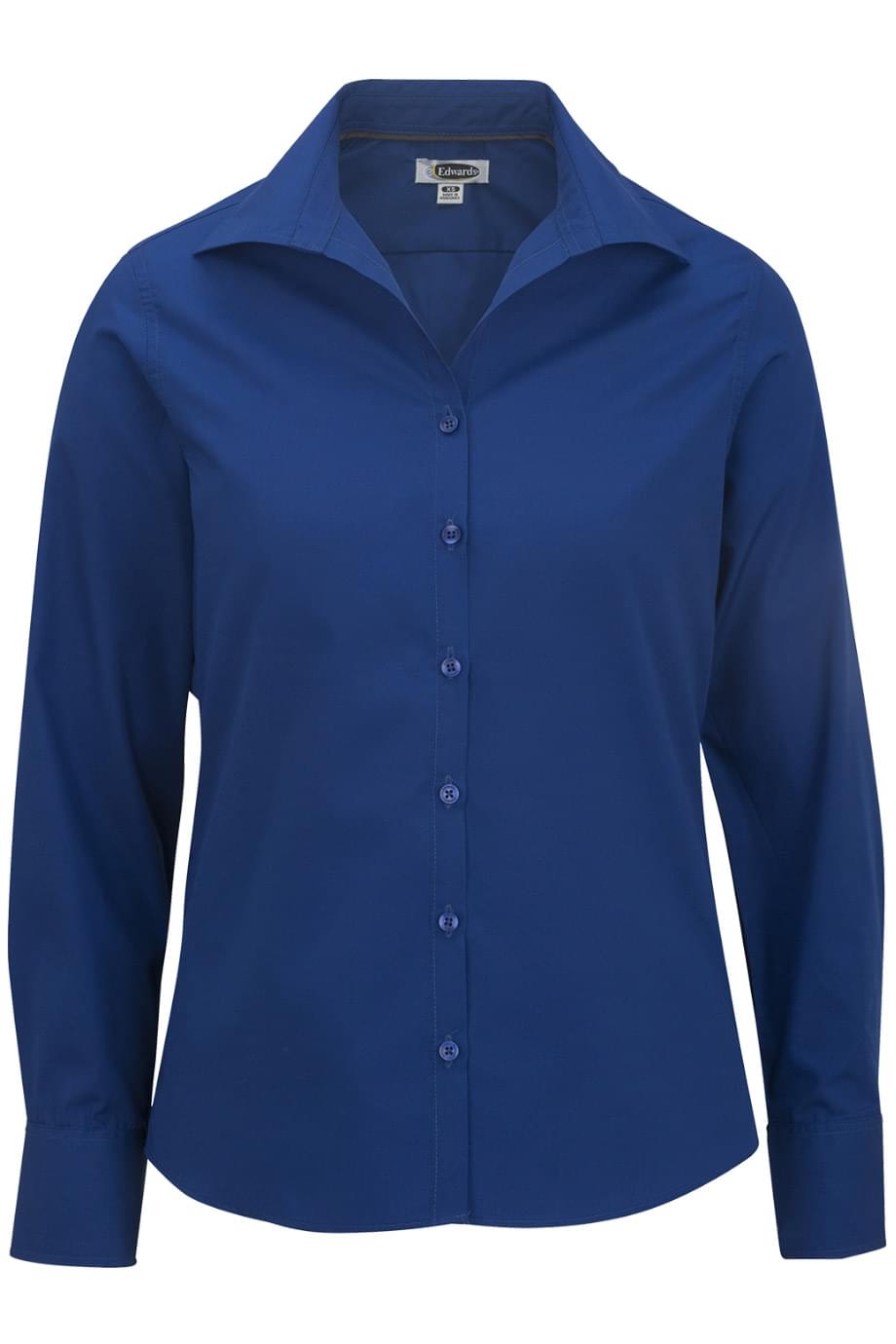 Edwards Garment Lightweight Poplin Long Sleeve Ladies Shirt