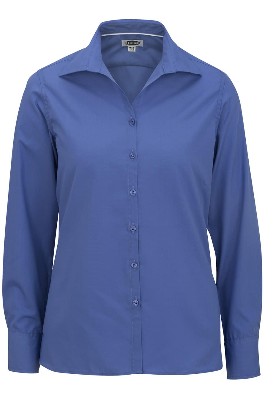 Edwards Garment Lightweight Poplin Long Sleeve Ladies Shirt