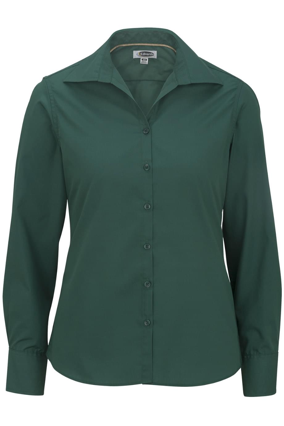 Edwards Garment Lightweight Poplin Long Sleeve Ladies Shirt