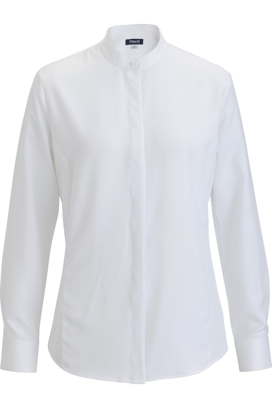 Edwards Garment Ladies Flexbatiste Banded Collar Shirt