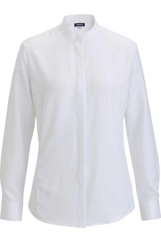 Edwards Garment Ladies Flexbatiste Banded Collar Shirt